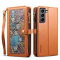 ESEBLE Star Series Lanyard Zipper Wallet RFID Leather Case, For Samsung Galaxy Note20 Ultra, For Samsung Galaxy Note20, For Samsung Galaxy S21 FE 5G, For Samsung Galaxy S21 Ultra 5G, For Samsung Galaxy S21 5G, For Samsung Galaxy S21+ 5G����������������...