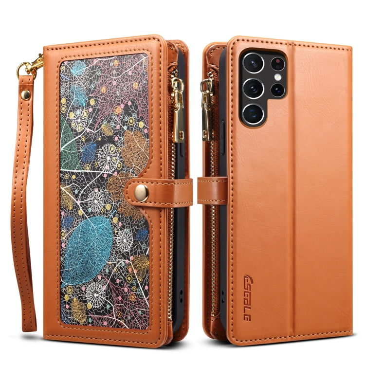 ESEBLE Star Series Lanyard Zipper Wallet RFID Leather Case, For Samsung Galaxy Note20 Ultra, For Samsung Galaxy Note20, For Samsung Galaxy S21 FE 5G, For Samsung Galaxy S21 Ultra 5G, For Samsung Galaxy S21 5G, For Samsung Galaxy S21+ 5G����������������...