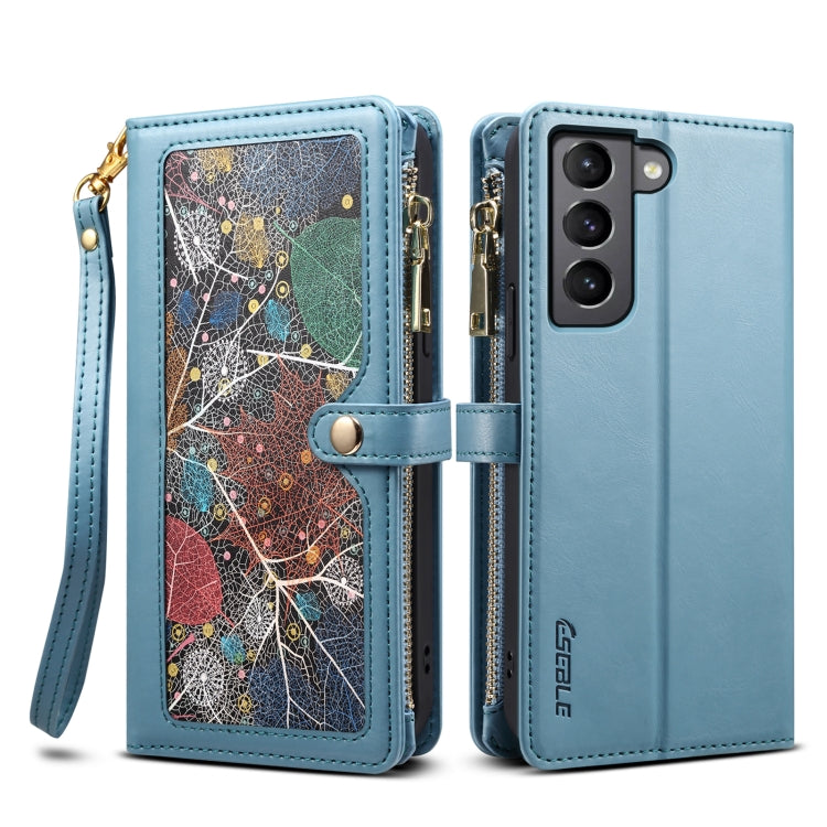 ESEBLE Star Series Lanyard Zipper Wallet RFID Leather Case, For Samsung Galaxy Note20 Ultra, For Samsung Galaxy Note20, For Samsung Galaxy S21 FE 5G, For Samsung Galaxy S21 Ultra 5G, For Samsung Galaxy S21 5G, For Samsung Galaxy S21+ 5G����������������...
