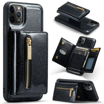 DG.MING M3 Series Glitter Powder Card Bag Leather Case, For Google Pixel 6, For Samsung Galaxy S20 FE, For iPhone 11 Pro, For Samsung Galaxy S21 5G, For iPhone 11 Pro Max, For Samsung Galaxy S21 Ultra 5G, For Samsung Galaxy Z Fold3 5G������������������...