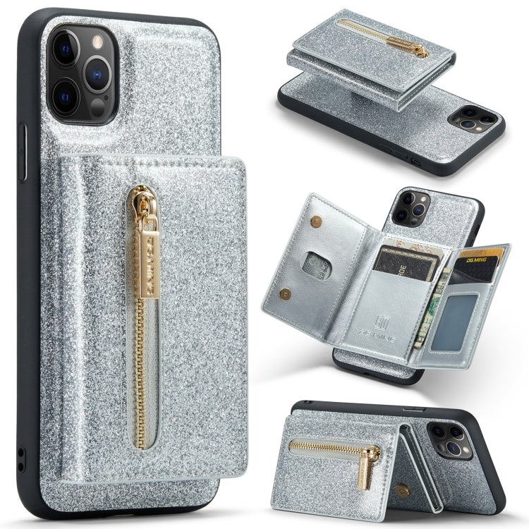 DG.MING M3 Series Glitter Powder Card Bag Leather Case, For Google Pixel 6, For Samsung Galaxy S20 FE, For iPhone 11 Pro, For Samsung Galaxy S21 5G, For iPhone 11 Pro Max, For Samsung Galaxy S21 Ultra 5G, For Samsung Galaxy Z Fold3 5G������������������...