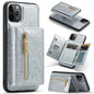 DG.MING M3 Series Glitter Powder Card Bag Leather Case, For Google Pixel 6, For Samsung Galaxy S20 FE, For iPhone 11 Pro, For Samsung Galaxy S21 5G, For iPhone 11 Pro Max, For Samsung Galaxy S21 Ultra 5G, For Samsung Galaxy Z Fold3 5G������������������...