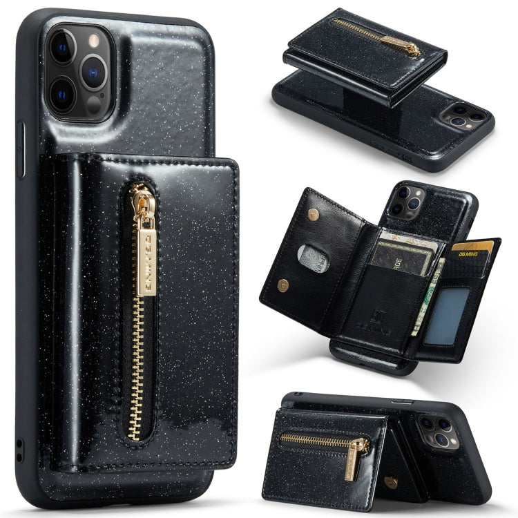 DG.MING M3 Series Glitter Powder Card Bag Leather Case, For Google Pixel 6, For Samsung Galaxy S20 FE, For iPhone 11 Pro, For Samsung Galaxy S21 5G, For iPhone 11 Pro Max, For Samsung Galaxy S21 Ultra 5G, For Samsung Galaxy Z Fold3 5G������������������...