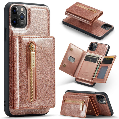 DG.MING M3 Series Glitter Powder Card Bag Leather Case, For Google Pixel 6, For Samsung Galaxy S20 FE, For iPhone 11 Pro, For Samsung Galaxy S21 5G, For iPhone 11 Pro Max, For Samsung Galaxy S21 Ultra 5G, For Samsung Galaxy Z Fold3 5G������������������...