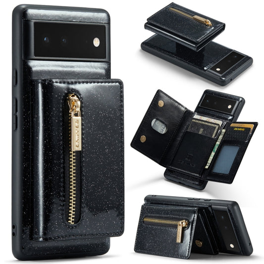 DG.MING M3 Series Glitter Powder Card Bag Leather Case, For Google Pixel 6, For Samsung Galaxy S20 FE, For iPhone 11 Pro, For Samsung Galaxy S21 5G, For iPhone 11 Pro Max, For Samsung Galaxy S21 Ultra 5G, For Samsung Galaxy Z Fold3 5G������������������...