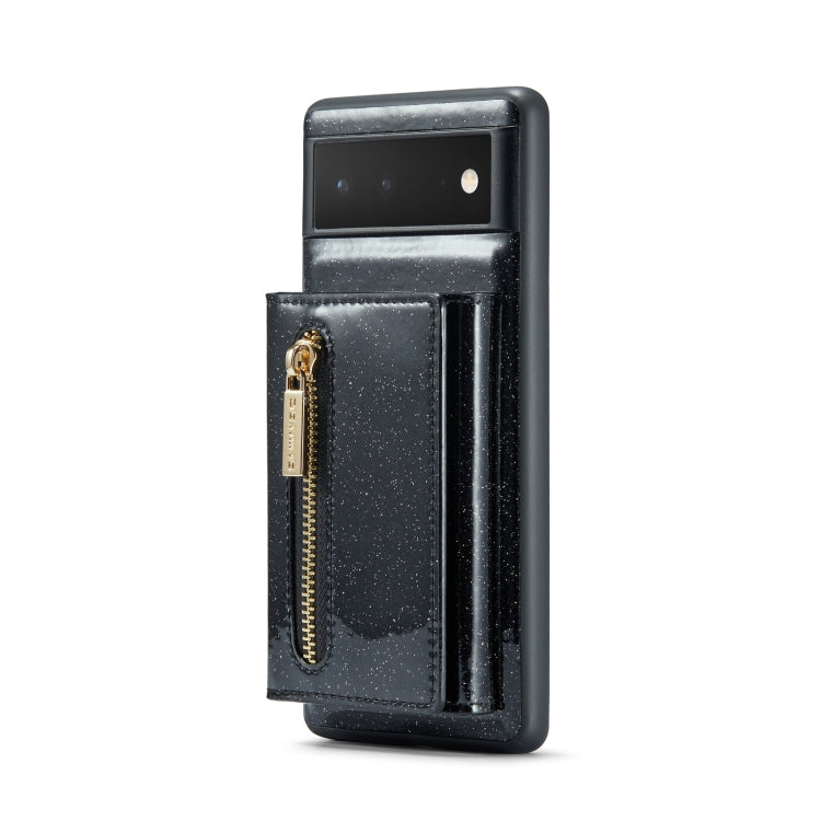 DG.MING M3 Series Glitter Powder Card Bag Leather Case, For Google Pixel 6, For Samsung Galaxy S20 FE, For iPhone 11 Pro, For Samsung Galaxy S21 5G, For iPhone 11 Pro Max, For Samsung Galaxy S21 Ultra 5G, For Samsung Galaxy Z Fold3 5G������������������...