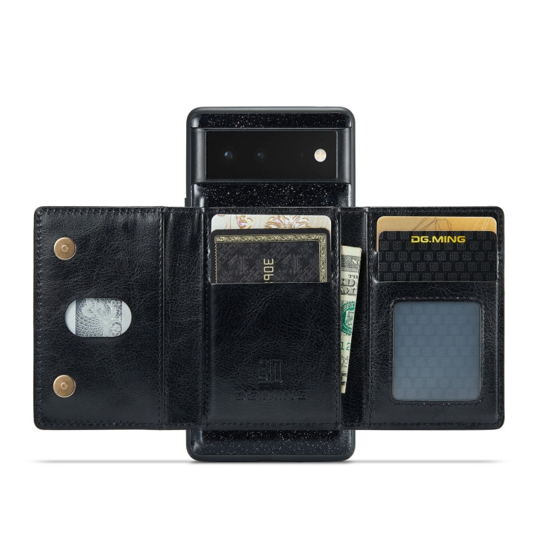 DG.MING M3 Series Glitter Powder Card Bag Leather Case, For Google Pixel 6, For Samsung Galaxy S20 FE, For iPhone 11 Pro, For Samsung Galaxy S21 5G, For iPhone 11 Pro Max, For Samsung Galaxy S21 Ultra 5G, For Samsung Galaxy Z Fold3 5G������������������...