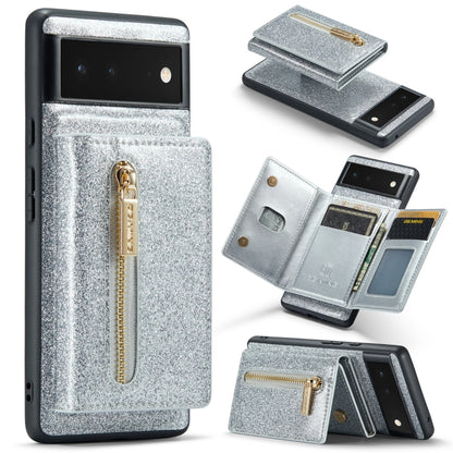 DG.MING M3 Series Glitter Powder Card Bag Leather Case, For Google Pixel 6, For Samsung Galaxy S20 FE, For iPhone 11 Pro, For Samsung Galaxy S21 5G, For iPhone 11 Pro Max, For Samsung Galaxy S21 Ultra 5G, For Samsung Galaxy Z Fold3 5G������������������...