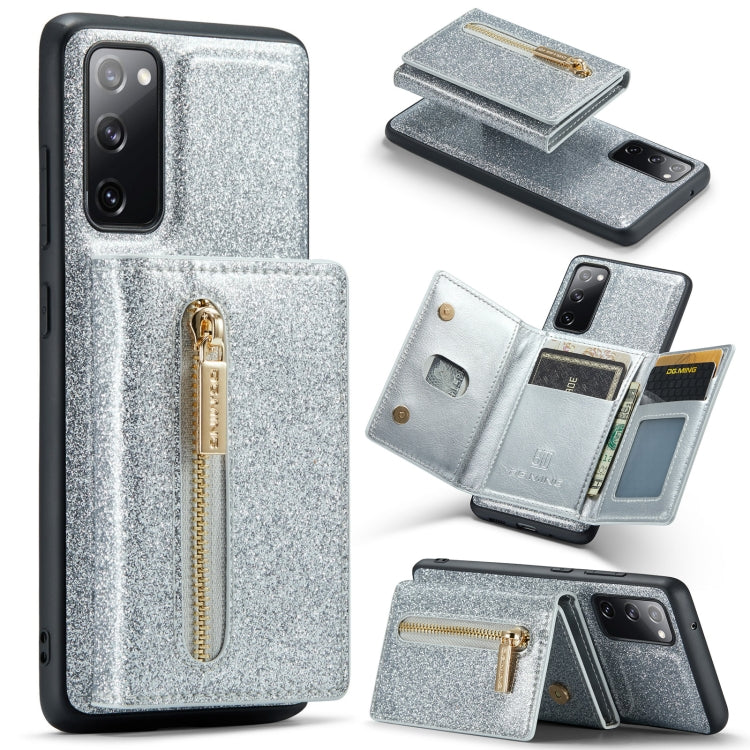 DG.MING M3 Series Glitter Powder Card Bag Leather Case, For Google Pixel 6, For Samsung Galaxy S20 FE, For iPhone 11 Pro, For Samsung Galaxy S21 5G, For iPhone 11 Pro Max, For Samsung Galaxy S21 Ultra 5G, For Samsung Galaxy Z Fold3 5G������������������...