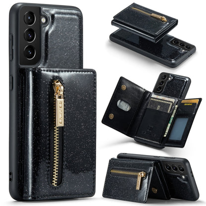 DG.MING M3 Series Glitter Powder Card Bag Leather Case, For Google Pixel 6, For Samsung Galaxy S20 FE, For iPhone 11 Pro, For Samsung Galaxy S21 5G, For iPhone 11 Pro Max, For Samsung Galaxy S21 Ultra 5G, For Samsung Galaxy Z Fold3 5G������������������...