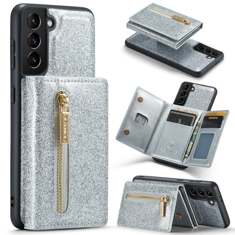 DG.MING M3 Series Glitter Powder Card Bag Leather Case, For Google Pixel 6, For Samsung Galaxy S20 FE, For iPhone 11 Pro, For Samsung Galaxy S21 5G, For iPhone 11 Pro Max, For Samsung Galaxy S21 Ultra 5G, For Samsung Galaxy Z Fold3 5G������������������...