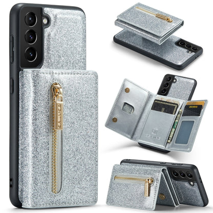 DG.MING M3 Series Glitter Powder Card Bag Leather Case, For Google Pixel 6, For Samsung Galaxy S20 FE, For iPhone 11 Pro, For Samsung Galaxy S21 5G, For iPhone 11 Pro Max, For Samsung Galaxy S21 Ultra 5G, For Samsung Galaxy Z Fold3 5G������������������...