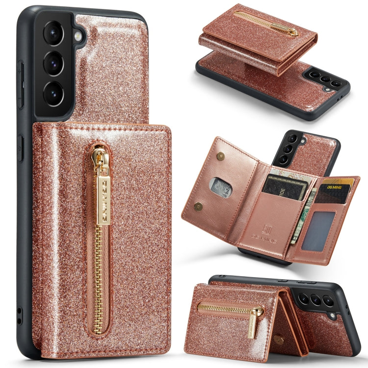 DG.MING M3 Series Glitter Powder Card Bag Leather Case, For Google Pixel 6, For Samsung Galaxy S20 FE, For iPhone 11 Pro, For Samsung Galaxy S21 5G, For iPhone 11 Pro Max, For Samsung Galaxy S21 Ultra 5G, For Samsung Galaxy Z Fold3 5G������������������...