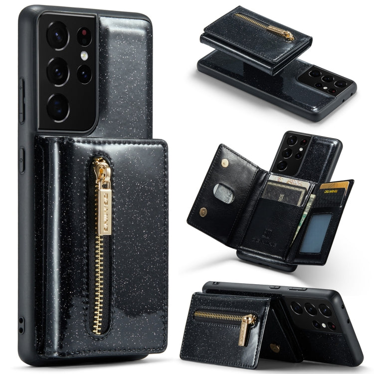 DG.MING M3 Series Glitter Powder Card Bag Leather Case, For Google Pixel 6, For Samsung Galaxy S20 FE, For iPhone 11 Pro, For Samsung Galaxy S21 5G, For iPhone 11 Pro Max, For Samsung Galaxy S21 Ultra 5G, For Samsung Galaxy Z Fold3 5G������������������...
