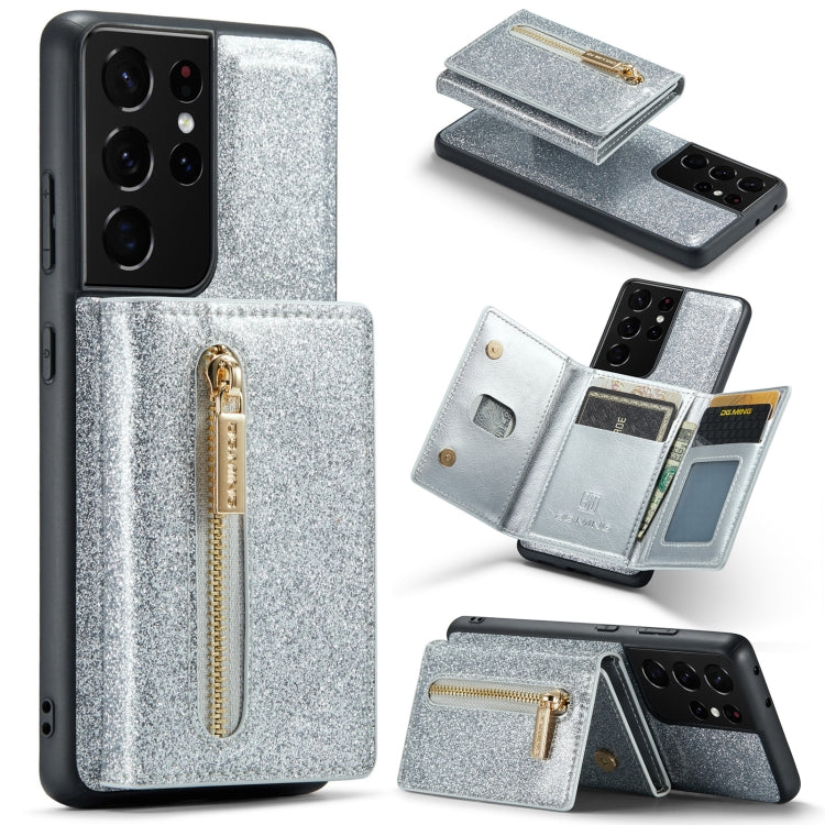 DG.MING M3 Series Glitter Powder Card Bag Leather Case, For Google Pixel 6, For Samsung Galaxy S20 FE, For iPhone 11 Pro, For Samsung Galaxy S21 5G, For iPhone 11 Pro Max, For Samsung Galaxy S21 Ultra 5G, For Samsung Galaxy Z Fold3 5G������������������...