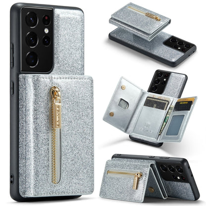 DG.MING M3 Series Glitter Powder Card Bag Leather Case, For Google Pixel 6, For Samsung Galaxy S20 FE, For iPhone 11 Pro, For Samsung Galaxy S21 5G, For iPhone 11 Pro Max, For Samsung Galaxy S21 Ultra 5G, For Samsung Galaxy Z Fold3 5G������������������...