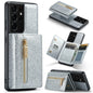 DG.MING M3 Series Glitter Powder Card Bag Leather Case, For Google Pixel 6, For Samsung Galaxy S20 FE, For iPhone 11 Pro, For Samsung Galaxy S21 5G, For iPhone 11 Pro Max, For Samsung Galaxy S21 Ultra 5G, For Samsung Galaxy Z Fold3 5G������������������...