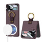 GKK MagSafe Ultrathin Integrated Shockproof Phone Case with Ring Holder, For Samsung Galaxy Z Flip4