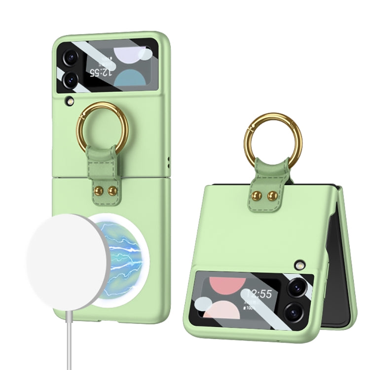 GKK MagSafe Ultrathin Integrated Shockproof Phone Case with Ring Holder, For Samsung Galaxy Z Flip4