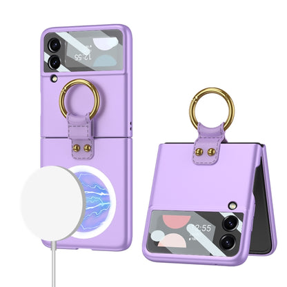 GKK MagSafe Ultrathin Integrated Shockproof Phone Case with Ring Holder, For Samsung Galaxy Z Flip4