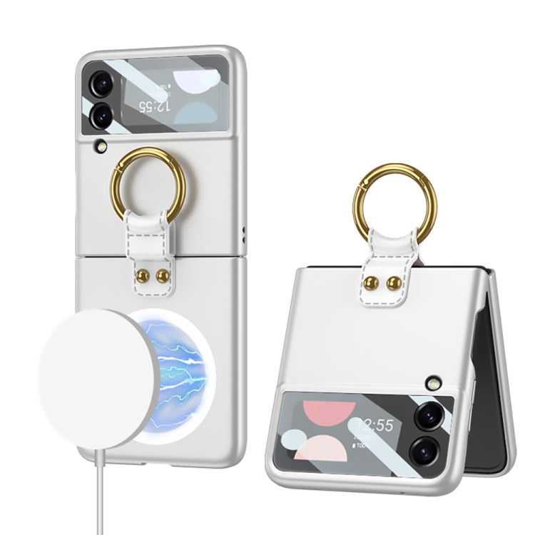 GKK MagSafe Ultrathin Integrated Shockproof Phone Case with Ring Holder, For Samsung Galaxy Z Flip4