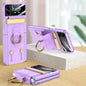 GKK Ultrathin Shockproof Phone Case with Ring Holder / Wrist Strap, For Samsung Galaxy Z Flip3 5G
