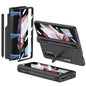 GKK Full Coverage Magnetic Fold Hinge Shockproof Phone Case with Pen Slots, For Samsung Galaxy Z Fold3 5G