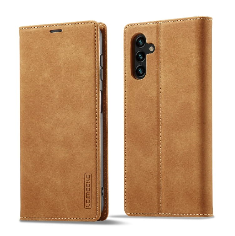 LC.IMEEKE Strong Magnetism Microfiber Leather Phone Case, For Samsung Galaxy A54 5G