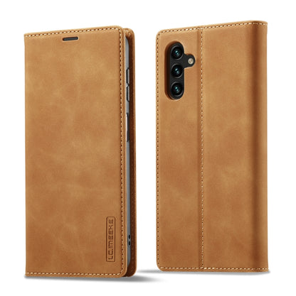 LC.IMEEKE Strong Magnetism Microfiber Leather Phone Case, For Samsung Galaxy A54 5G
