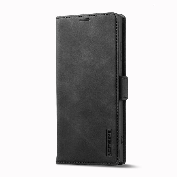 LC.IMEEKE Strong Magnetism Microfiber Leather Phone Case, For Samsung Galaxy S23 Ultra 5G
