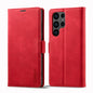 LC.IMEEKE Strong Magnetism Microfiber Leather Phone Case, For Samsung Galaxy S23 Ultra 5G