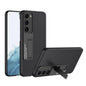 GKK Plain Leather Shockproof Phone Case with Holder, For Samsung Galaxy S23 5G, For Samsung Galaxy S23+ 5G, For Samsung Galaxy S23 Ultra 5G