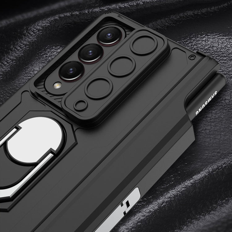 GKK Integrated Magnetic Folding Phone Case with Pen Case, For Samsung Galaxy Z Fold4