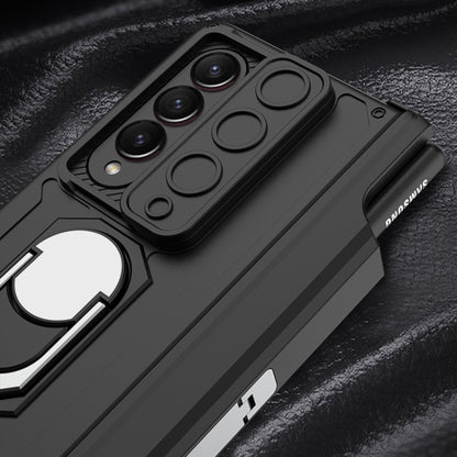 GKK Integrated Magnetic Folding Phone Case with Pen Case, For Samsung Galaxy Z Fold4