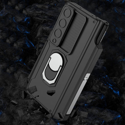 GKK Integrated Magnetic Folding Phone Case with Pen Case, For Samsung Galaxy Z Fold4