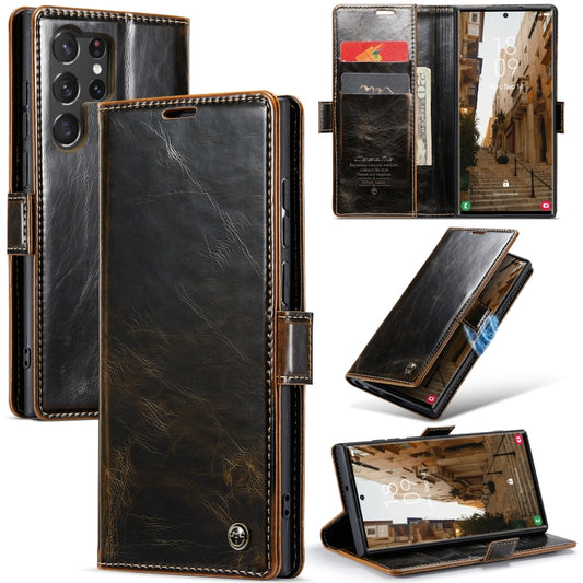 CaseMe 003 Crazy Horse Texture Leather Phone Case, For Samsung Galaxy S23 5G, For Samsung Galaxy S23+ 5G, For Samsung Galaxy S23 Ultra 5G