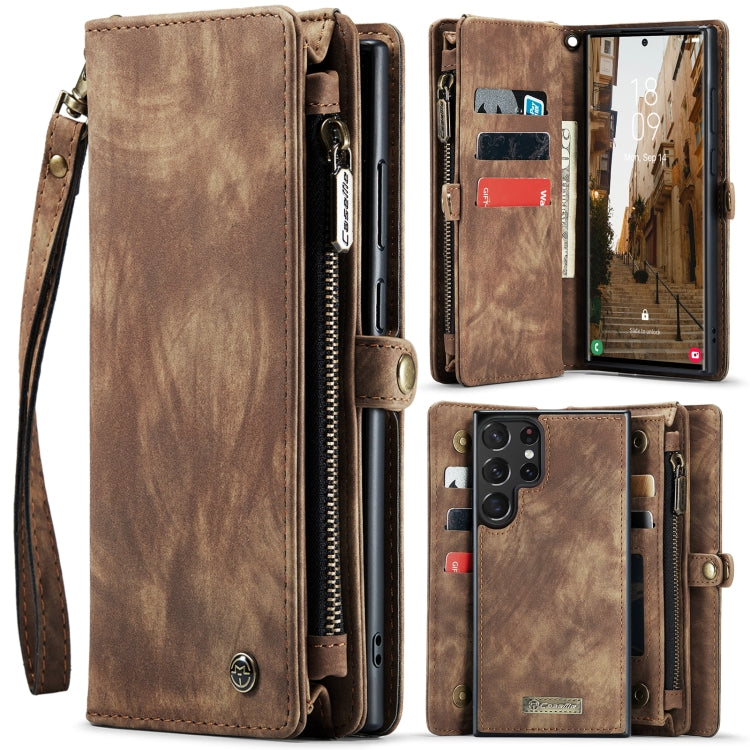CaseMe 008 Detachable Multifunctional Leather Phone Case, For Samsung Galaxy S23 5G, For Samsung Galaxy S23+ 5G, For Samsung Galaxy S23 Ultra 5G