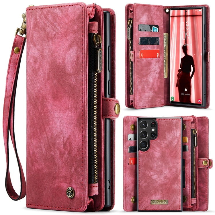 CaseMe 008 Detachable Multifunctional Leather Phone Case, For Samsung Galaxy S23 5G, For Samsung Galaxy S23+ 5G, For Samsung Galaxy S23 Ultra 5G