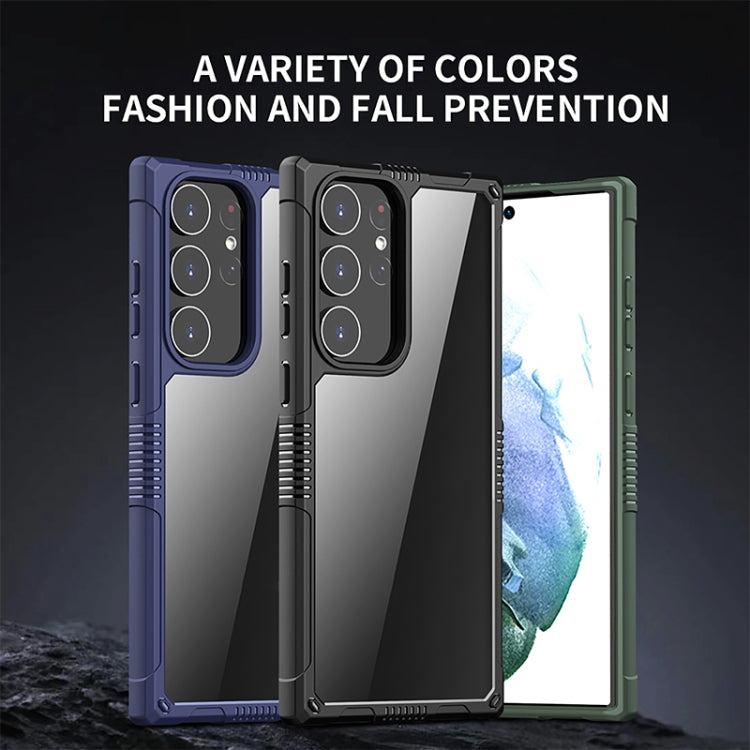 iPAKY Transparent PC + TPU Shockproof Phone Case, For Samsung Galaxy S23 5G, For Samsung Galaxy S23+ 5G, For Samsung Galaxy S23 Ultra 5G