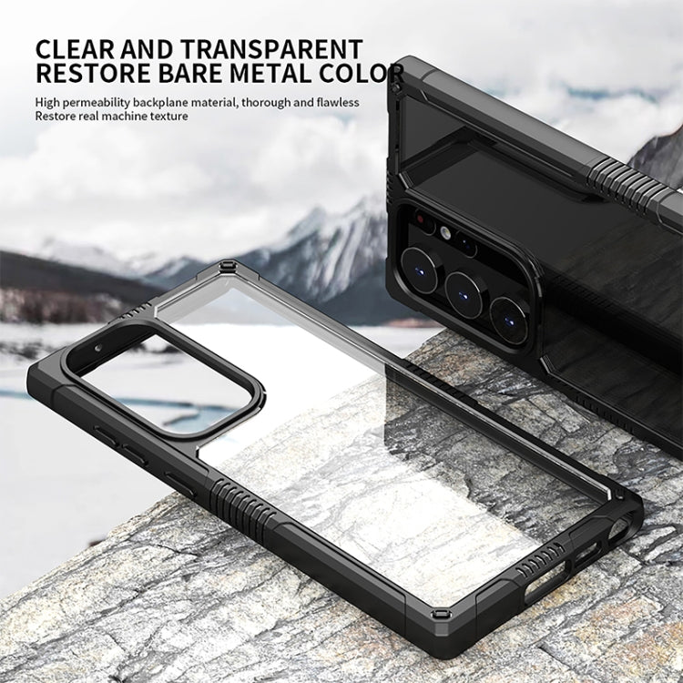 iPAKY Transparent PC + TPU Shockproof Phone Case, For Samsung Galaxy S23 5G, For Samsung Galaxy S23+ 5G, For Samsung Galaxy S23 Ultra 5G