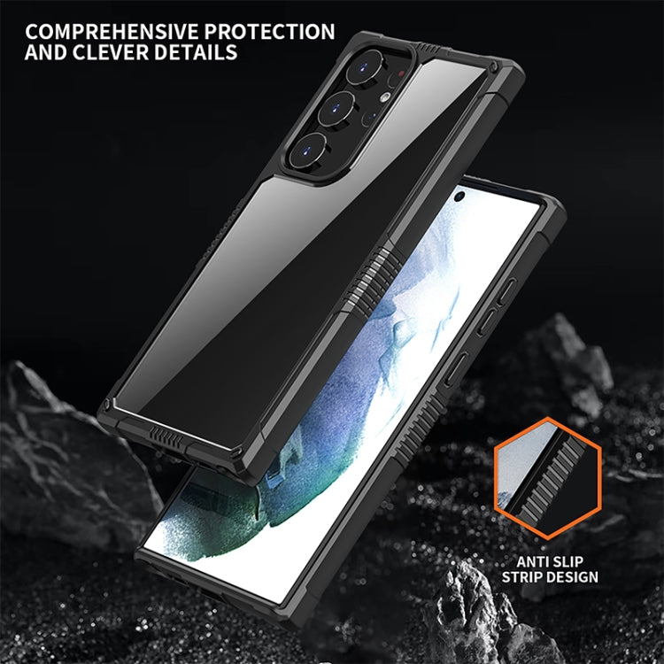 iPAKY Transparent PC + TPU Shockproof Phone Case, For Samsung Galaxy S23 5G, For Samsung Galaxy S23+ 5G, For Samsung Galaxy S23 Ultra 5G