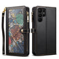 ESEBLE Star Series Lanyard Zipper Wallet RFID Leather Case, For Samsung Galaxy S23 Ultra 5G