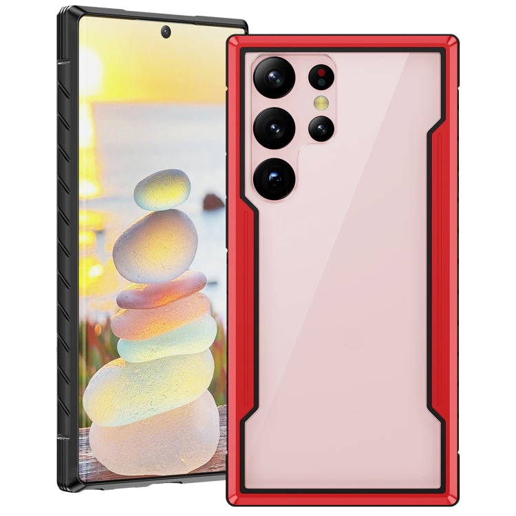 iPAKY Thunder Series Aluminum Frame + TPU Bumper + Clear PC Shockproof Phone Case, For Samsung Galaxy S22 Ultra 5G, For Samsung Galaxy S23 Ultra 5G