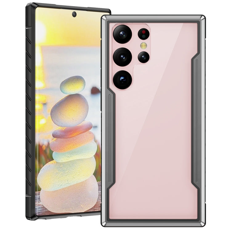 iPAKY Thunder Series Aluminum Frame + TPU Bumper + Clear PC Shockproof Phone Case, For Samsung Galaxy S22 Ultra 5G, For Samsung Galaxy S23 Ultra 5G