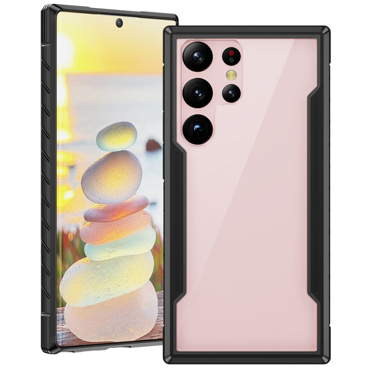 iPAKY Thunder Series Aluminum Frame + TPU Bumper + Clear PC Shockproof Phone Case, For Samsung Galaxy S22 Ultra 5G, For Samsung Galaxy S23 Ultra 5G
