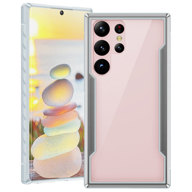 iPAKY Thunder Series Aluminum Frame + TPU Bumper + Clear PC Shockproof Phone Case, For Samsung Galaxy S22 Ultra 5G, For Samsung Galaxy S23 Ultra 5G