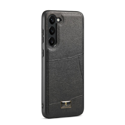 Fierre Shann Leather Texture Phone Back Cover Case, For Samsung Galaxy S23 5G, For Samsung Galaxy S23+ 5G, For Samsung Galaxy S23 Ultra 5G