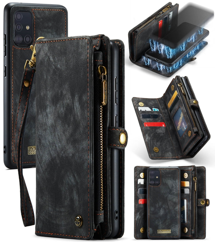 CaseMe-008 Detachable Multifunctional Horizontal Flip Leather Case with Card Slot & Holder & Zipper Wallet & Photo Frame, For Samsung Galaxy A71 4G, For Galaxy A51 4G, For Galaxy A71 4G