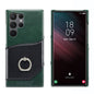 Fierre Shann Oil Wax Texture Genuine Leather Back Phone Case, For Samsung Galaxy S23 5G, For Samsung Galaxy S23+ 5G, For Samsung Galaxy S23 Ultra 5G