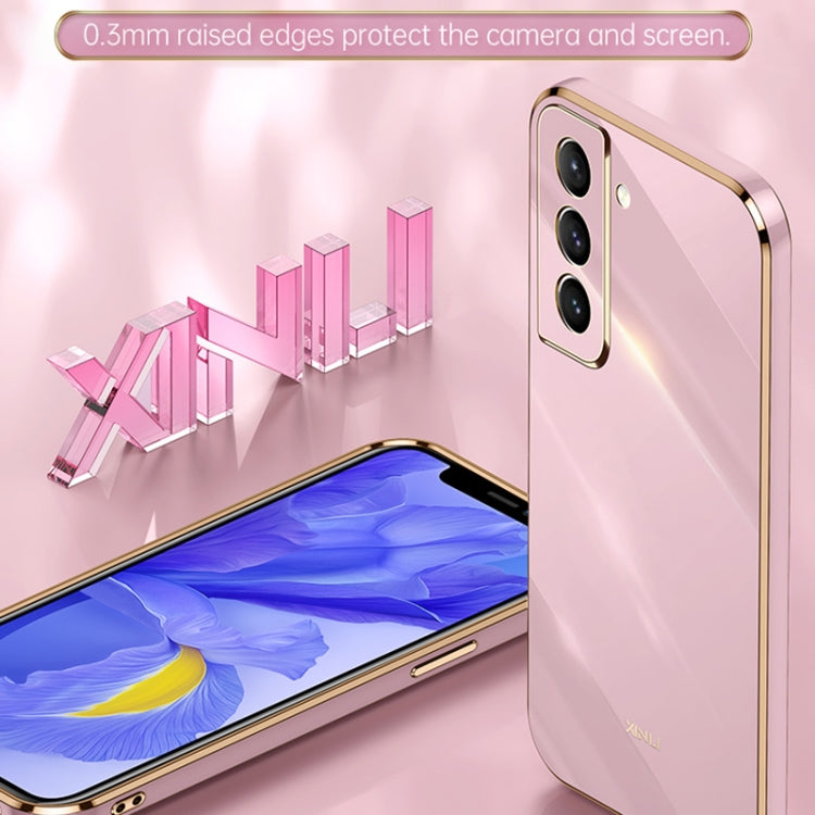 XINLI Straight Edge 6D Electroplate TPU Phone Case, For Samsung Galaxy S21 5G, For Samsung Galaxy S21+ 5G, For Samsung Galaxy S21 Ultra 5G